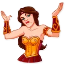 🤷‍♀️-Warrior Queen, Telegram Sticker