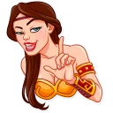 ☝️-Warrior Queen, Telegram Sticker