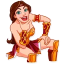😃-Warrior Queen, Telegram Sticker