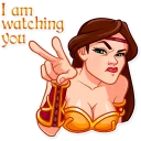 👀-Warrior Queen, Telegram Sticker