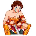 😢-Warrior Queen, Telegram Sticker