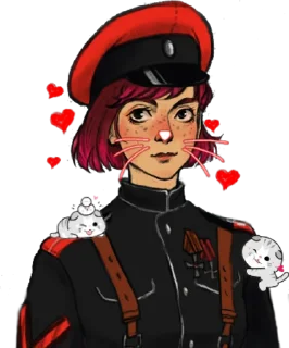 😍-White Wave, Telegram Sticker