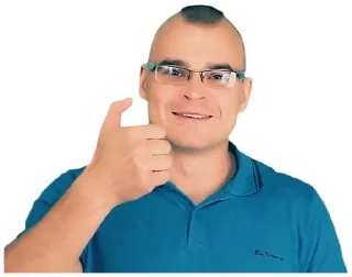 👍-White Wave, Telegram Sticker