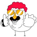 👍-Meme Chick, Telegram Sticker