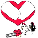 ❤-Meme Chick, Telegram Sticker