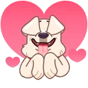 😍-White Wind, Telegram Sticker