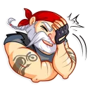 😫-Wild Bill, Telegram Sticker
