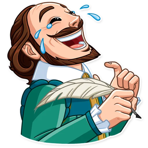 Shakespeare, telegram sticker