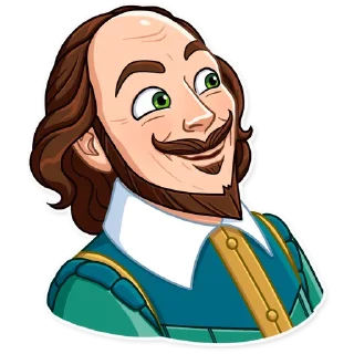 😯-Shakespeare, Telegram Sticker