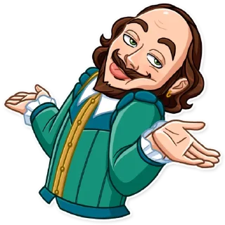 🤷‍♂️-Shakespeare, Telegram Sticker