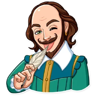 😜-Shakespeare, Telegram Sticker