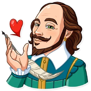 😘-Shakespeare, Telegram Sticker