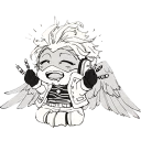 😂-Wing Hero Hawks, Telegram Sticker