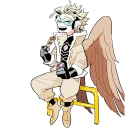 😂-Wing Hero Hawks, Telegram Sticker
