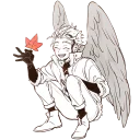 😁-Wing Hero Hawks, Telegram Sticker