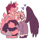 ❤️-Wing Hero Hawks, Telegram Sticker