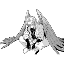 😏-Wing Hero Hawks, Telegram Sticker