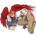 ❤️-Wing Hero Hawks, Telegram Sticker