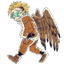 😏-Wing Hero Hawks, Telegram Sticker