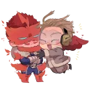 ❤️-Wing Hero Hawks, Telegram Sticker