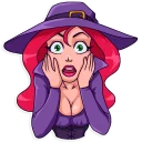 😨-Morgana the Witch, Telegram Sticker