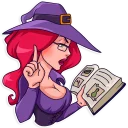 🤓-Morgana the Witch, Telegram Sticker