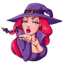 😘-Morgana the Witch, Telegram Sticker