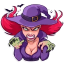 👿-Morgana the Witch, Telegram Sticker
