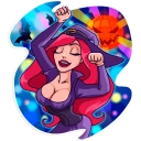 🎉-Morgana the Witch, Telegram Sticker