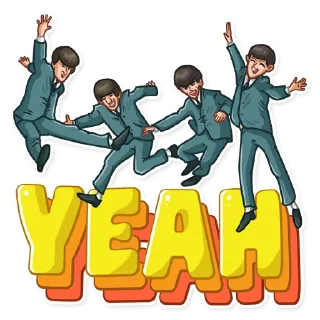 🤘-The Beatles, Telegram Sticker