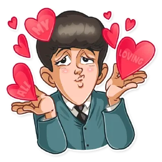 😘-The Beatles, Telegram Sticker
