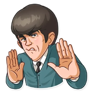 🙅‍♂️-The Beatles, Telegram Sticker
