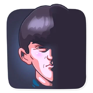 🤨-The Beatles, Telegram Sticker