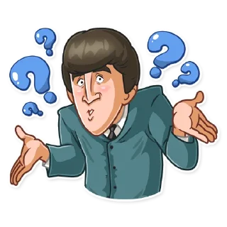 🤷‍♂️-The Beatles, Telegram Sticker