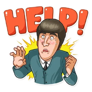😨-The Beatles, Telegram Sticker