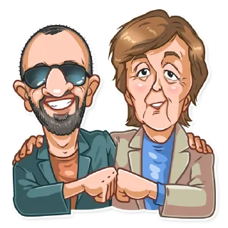 🤗-The Beatles, Telegram Sticker