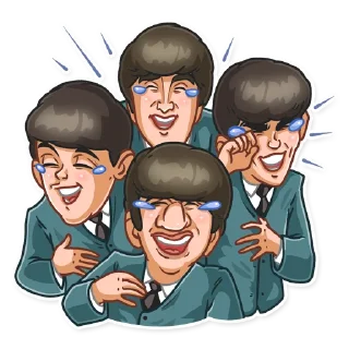 😂-The Beatles, Telegram Sticker