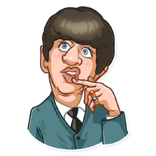 🤔-The Beatles, Telegram Sticker