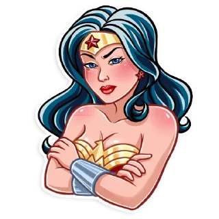 😠-Wonder Woman, Telegram Sticker