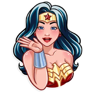 👋-Wonder Woman, Telegram Sticker