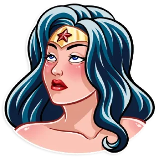 🙄-Wonder Woman, Telegram Sticker