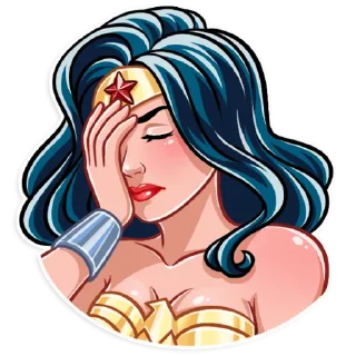 🤦‍♀️-Wonder Woman, Telegram Sticker