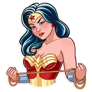 😠-Wonder Woman, Telegram Sticker