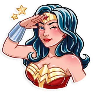 😉-Wonder Woman, Telegram Sticker