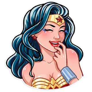 😂-Wonder Woman, Telegram Sticker
