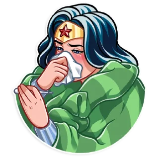 🤒-Wonder Woman, Telegram Sticker