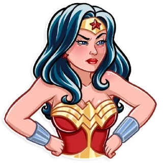 😤-Wonder Woman, Telegram Sticker
