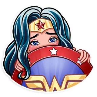 🥺-Wonder Woman, Telegram Sticker