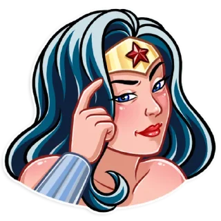 🧐-Wonder Woman, Telegram Sticker