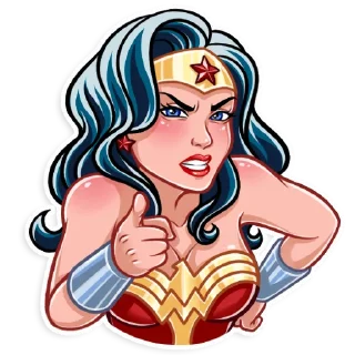 🤬-Wonder Woman, Telegram Sticker